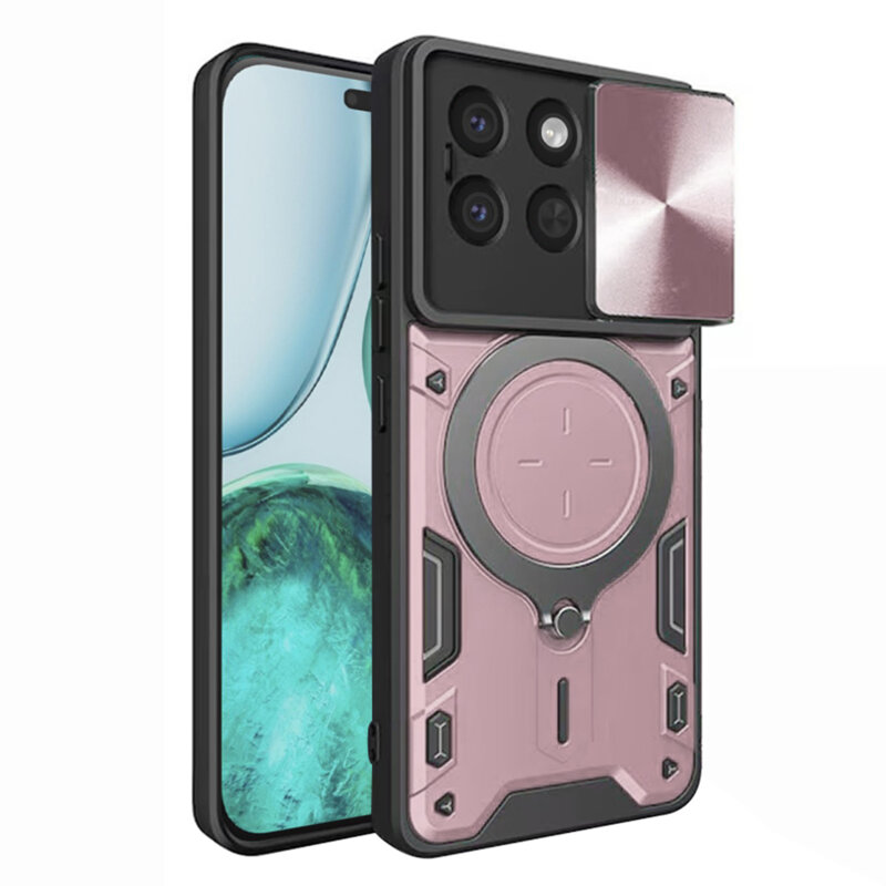 Husa Honor X8c Techsuit CamGuard Pro, roz auriu