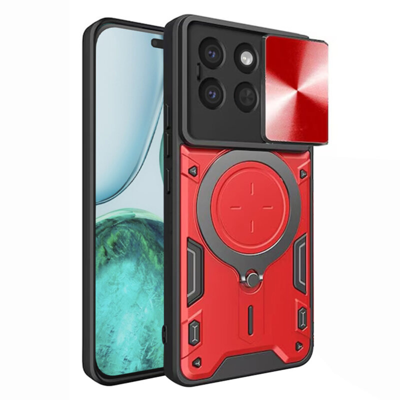 Husa Honor X8c Techsuit CamGuard Pro, rosu