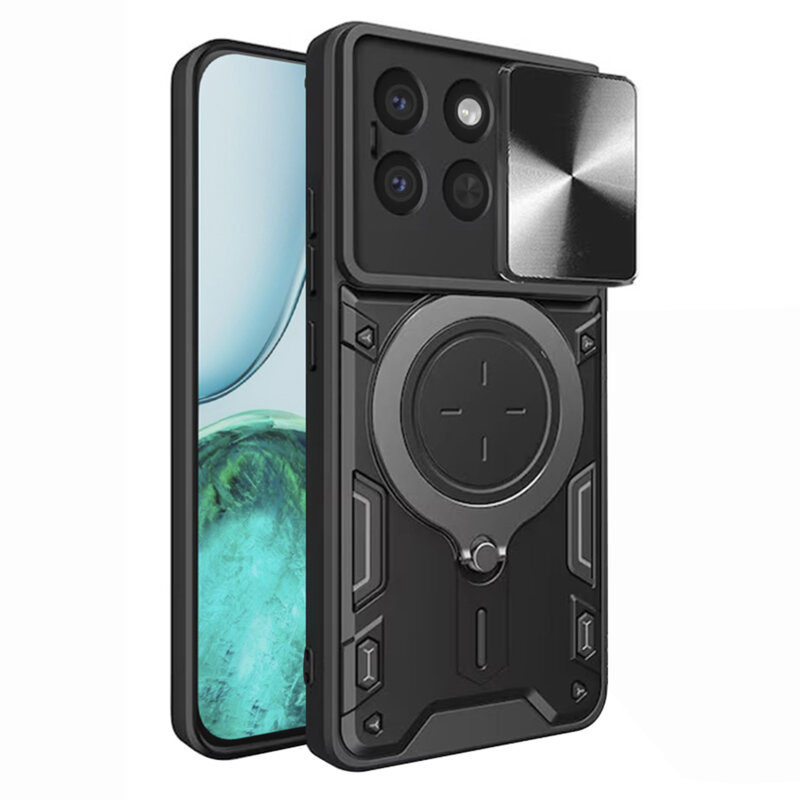 Husa Honor X8c Techsuit CamGuard Pro, negru