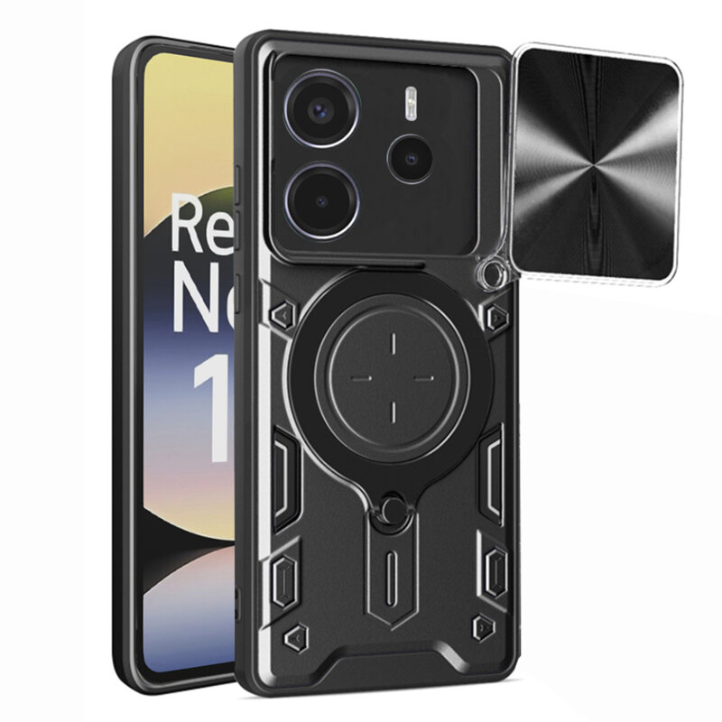 Husa Xiaomi Redmi Note 14 4G (Standard) Techsuit CamGuard Pro, negru