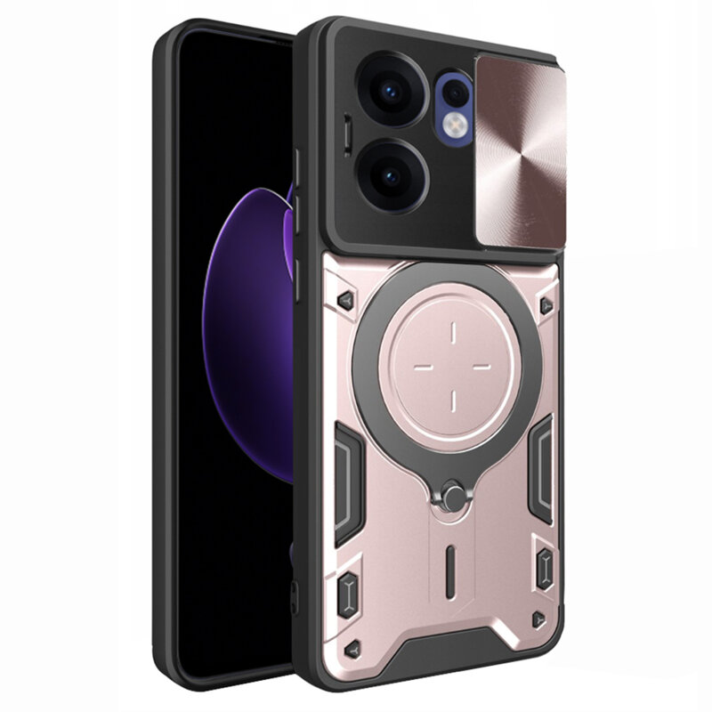 Husa Oppo Reno13 F 5G Techsuit CamGuard Pro, roz auriu