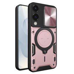 Husa Samsung Galaxy S25 Edge Techsuit CamGuard Pro, roz auriu