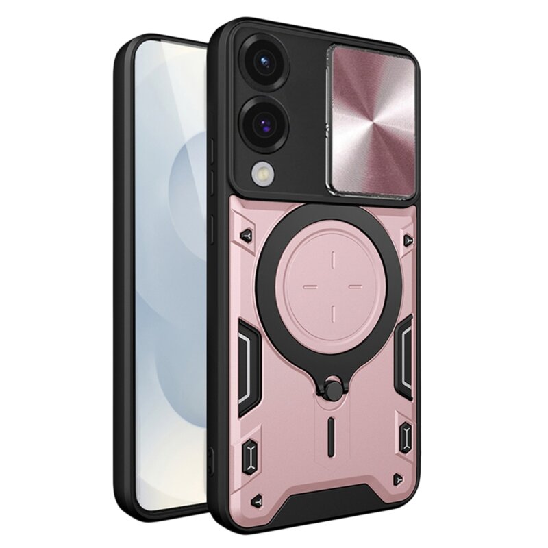 Husa Samsung Galaxy S25 Edge Techsuit CamGuard Pro, roz auriu