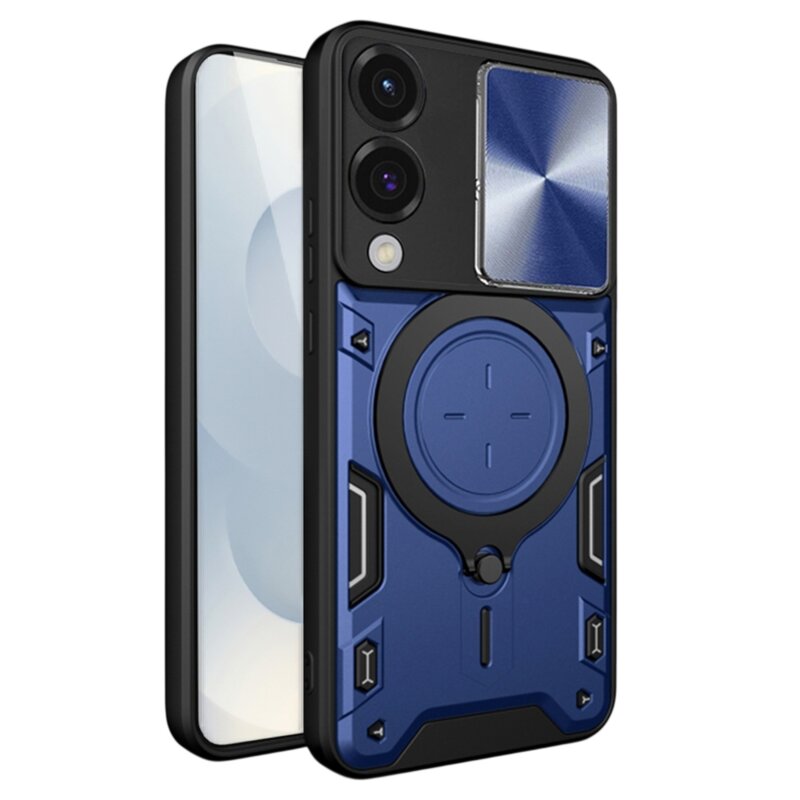 Husa Samsung Galaxy S25 Edge Techsuit CamGuard Pro, albastru