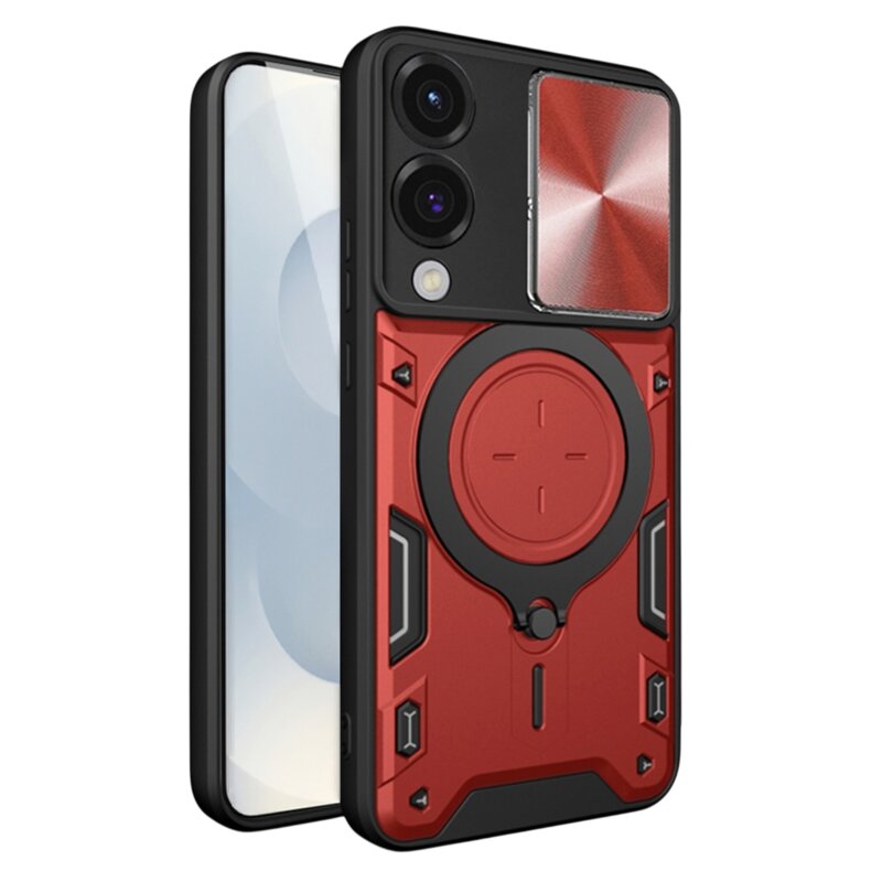 Husa Samsung Galaxy S25 Edge Techsuit CamGuard Pro, rosu