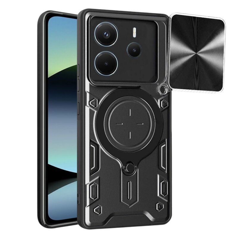 Husa Xiaomi Redmi Note 14 4G (Regional) Techsuit CamGuard Pro, negru