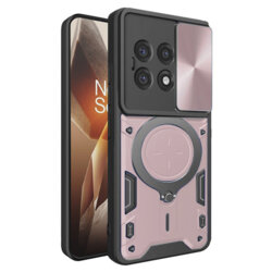 Husa OnePlus 13R Techsuit CamGuard Pro, roz auriu