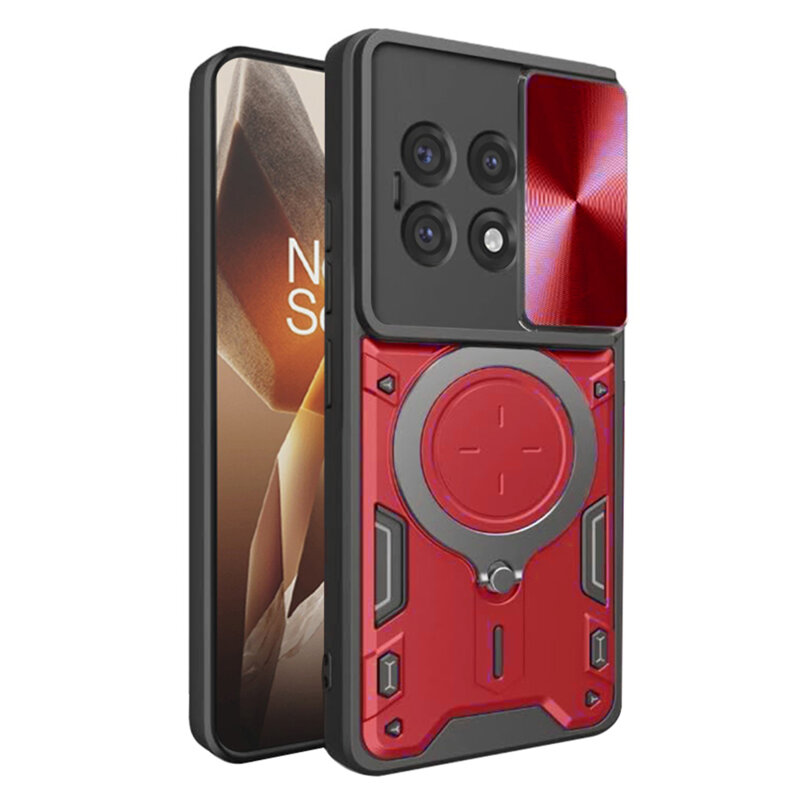 Husa OnePlus 13R Techsuit CamGuard Pro, rosu