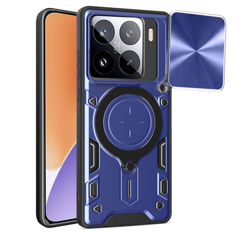 Husa Xiaomi 15 Techsuit CamGuard Pro, albastru