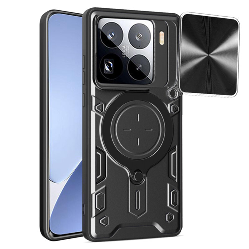Husa Xiaomi 15 Pro Techsuit CamGuard Pro, negru