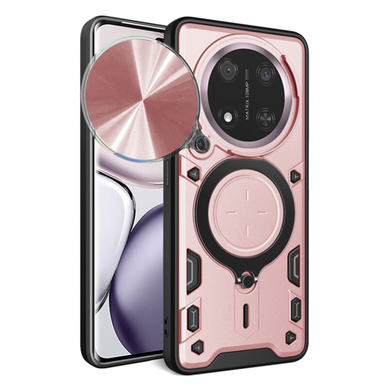 Husa Honor Magic7 Lite Techsuit CamGuard Pro, roz auriu