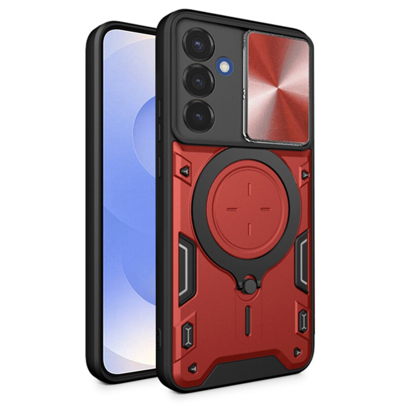 Husa Samsung Galaxy S25 Techsuit CamGuard Pro, rosu