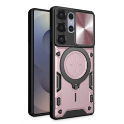 Husa Samsung Galaxy S25 Ultra Techsuit CamGuard Pro, roz auriu