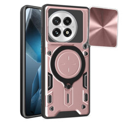 Husa OnePlus 13 Techsuit CamGuard Pro, roz auriu