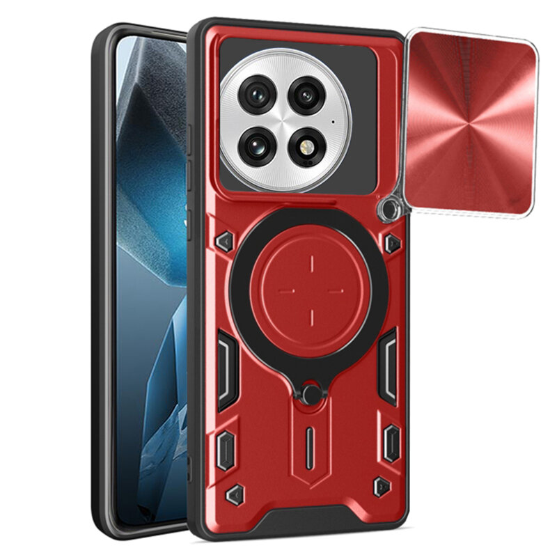 Husa OnePlus 13 Techsuit CamGuard Pro, rosu