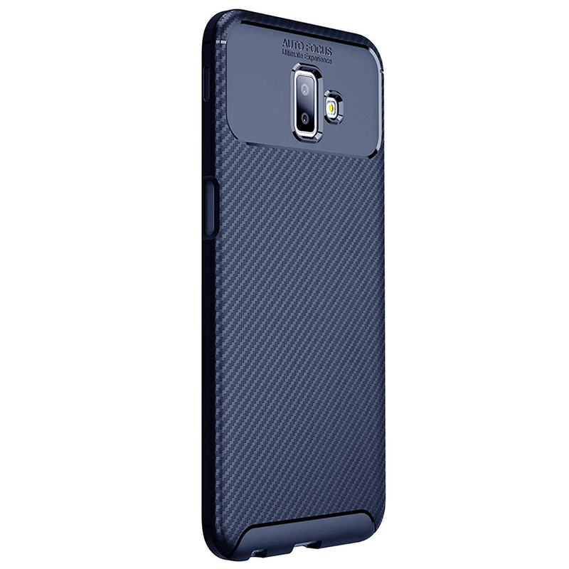 Husa Samsung Galaxy J6 Plus Mobster Carbon Skin Albastru