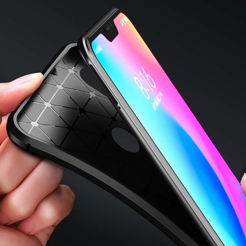 Husa Xiaomi Redmi Note 6 Pro Mobster Carbon Skin Negru