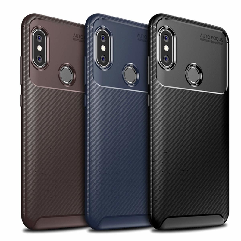 Husa Xiaomi Redmi Note 6 Pro Mobster Carbon Skin Negru