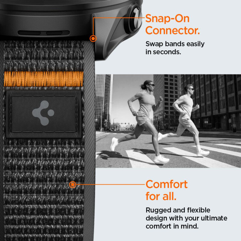 Curea Xiaomi Watch S1 Pro Spigen Athlex Air, negru