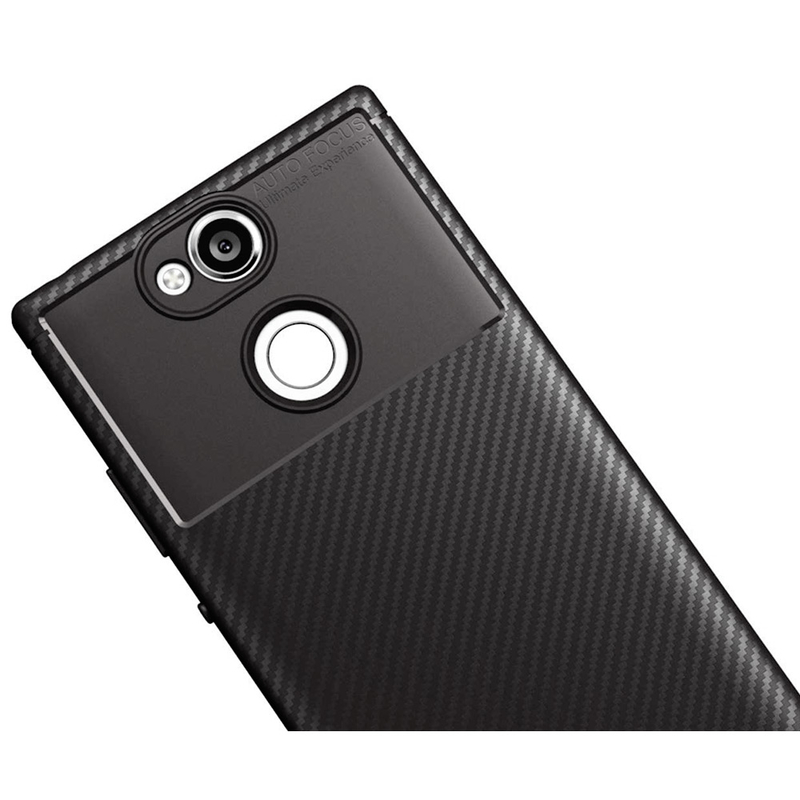 Husa Sony Xperia XA2 Plus Mobster Carbon Skin Negru