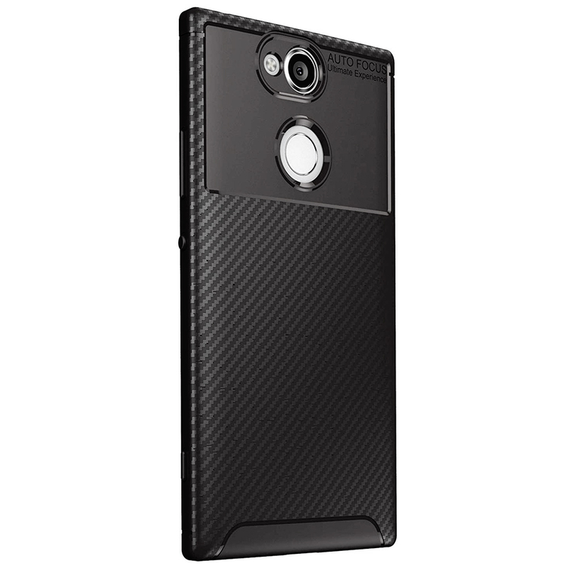 Husa Sony Xperia XA2 Plus Mobster Carbon Skin Negru
