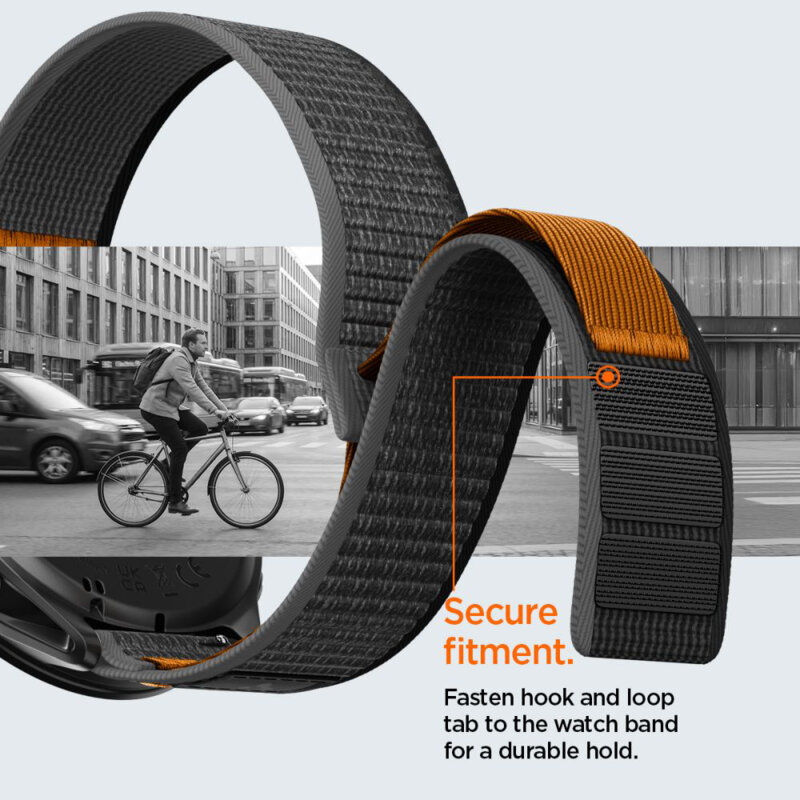 Curea Xiaomi Watch S1 Active Spigen Athlex Air, negru