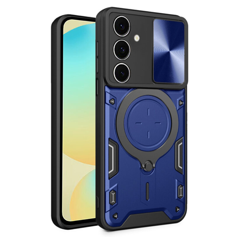 Husa Samsung Galaxy S24 FE Techsuit CamGuard Pro, albastru
