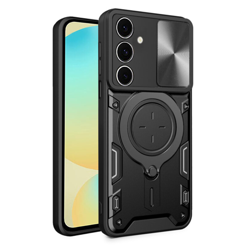 Husa Samsung Galaxy S24 FE Techsuit CamGuard Pro, negru