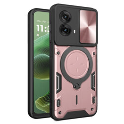 Husa Motorola Moto G35 Techsuit CamGuard Pro, roz auriu