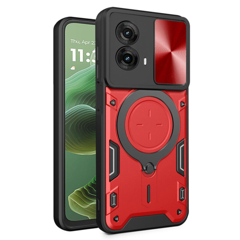 Husa Motorola Moto G35 Techsuit CamGuard Pro, rosu