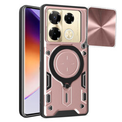 Husa Infinix Note 40 Pro+ Techsuit CamGuard Pro, roz auriu