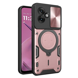 Husa Motorola Moto G55 Techsuit CamGuard Pro, roz auriu