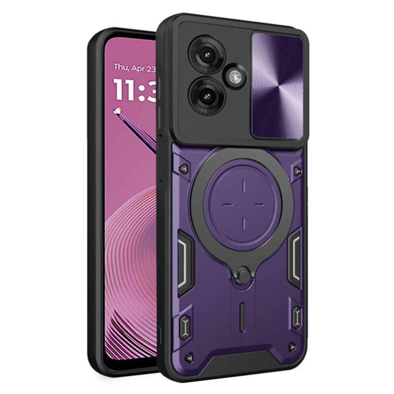 Husa Motorola Moto G55 Techsuit CamGuard Pro, mov