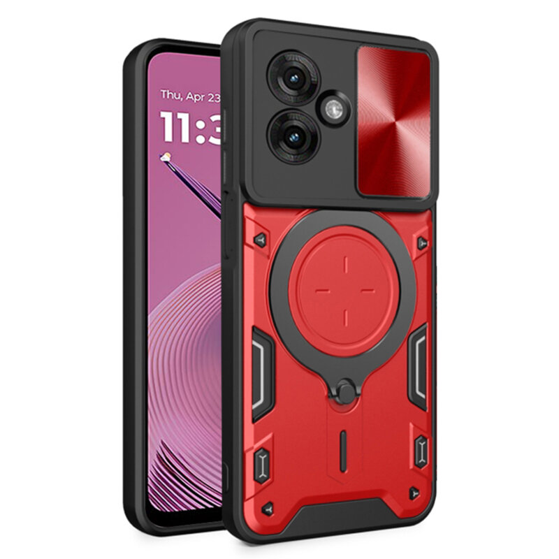 Husa Motorola Moto G55 Techsuit CamGuard Pro, rosu