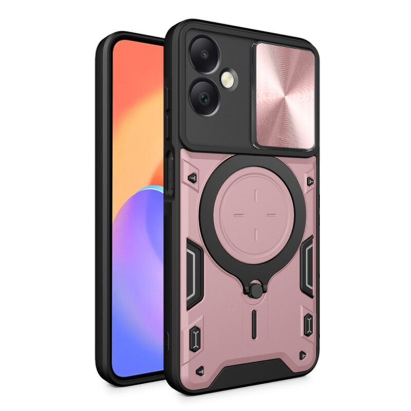 Husa Samsung Galaxy A06 4G Techsuit CamGuard Pro, roz auriu