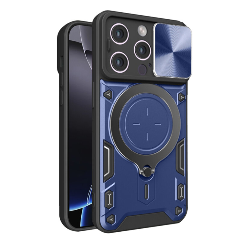 Husa iPhone 16 Pro Max Techsuit CamGuard Pro, albastru