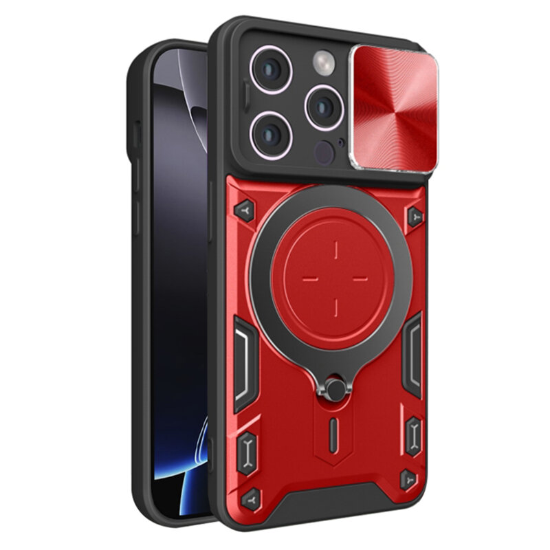 Husa iPhone 16 Pro Max Techsuit CamGuard Pro, rosu