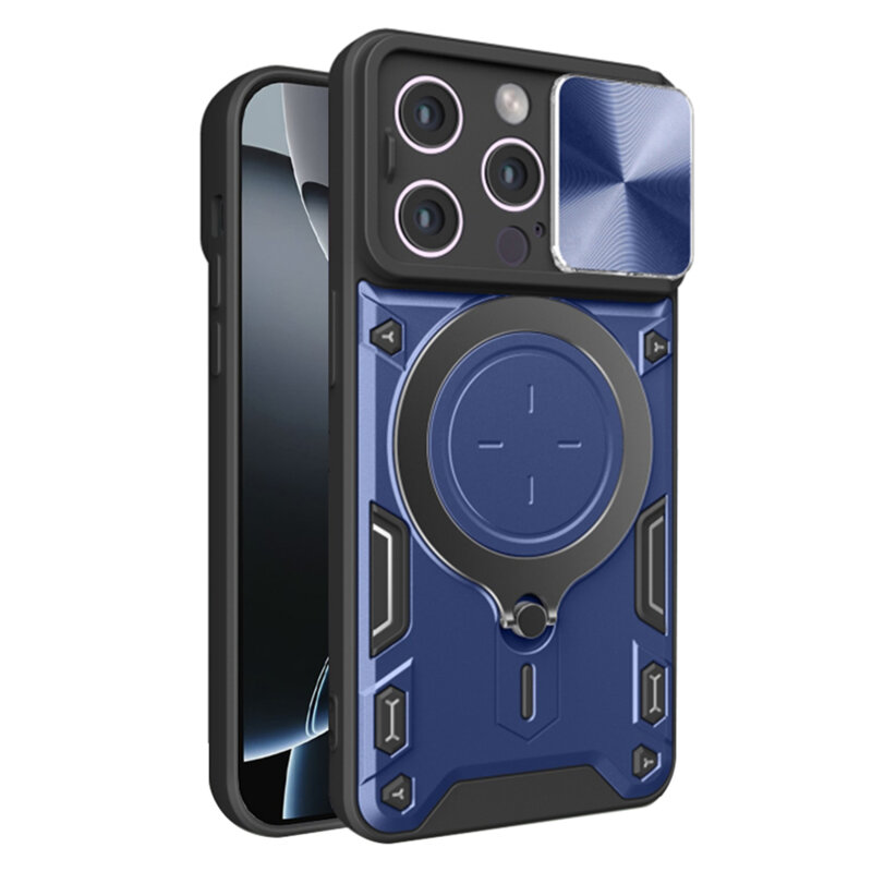 Husa iPhone 16 Pro Techsuit CamGuard Pro, albastru