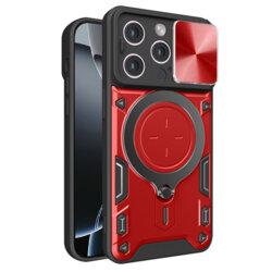 Husa iPhone 16 Pro Techsuit CamGuard Pro, rosu