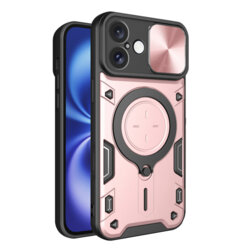 Husa iPhone 16 Techsuit CamGuard Pro, roz auriu