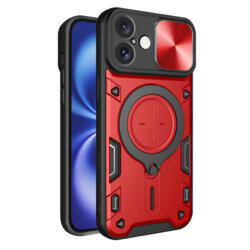 Husa iPhone 16 Techsuit CamGuard Pro, rosu