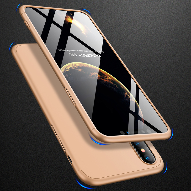 Husa iPhone XS Max GKK 360 Full Cover Auriu