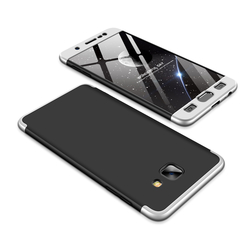 Husa Samsung Galaxy J7 Max GKK 360 Full Cover Negru-Argintiu
