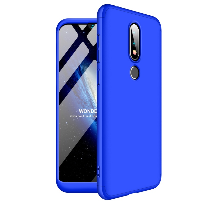 Husa Nokia X6 2018 GKK 360 Full Cover Albastru