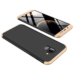 Husa Samsung Galaxy J4 Plus GKK 360 Full Cover Negru-Auriu