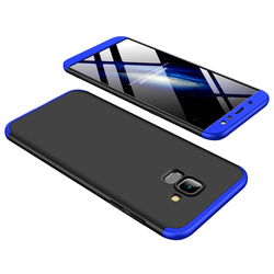 Husa Samsung Galaxy J4 Plus GKK 360 Full Cover Negru-Albastru