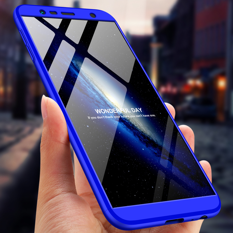 Husa Samsung Galaxy J6 Plus GKK 360 Full Cover Albastru