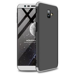 Husa Samsung Galaxy J6 Plus GKK 360 Full Cover Negru-Argintiu