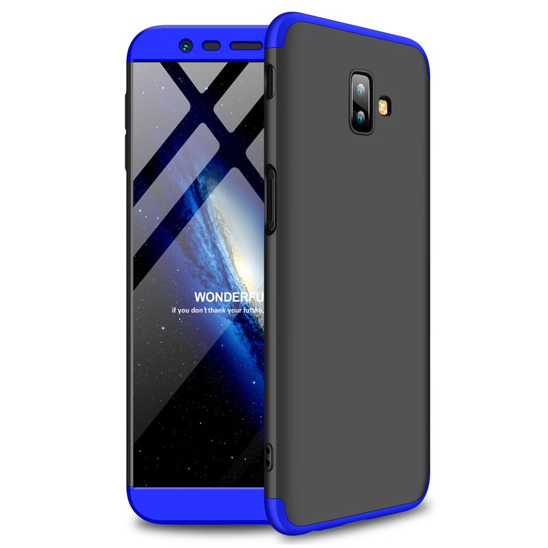 Husa Samsung Galaxy J6 Plus GKK 360 Full Cover Negru-Albastru