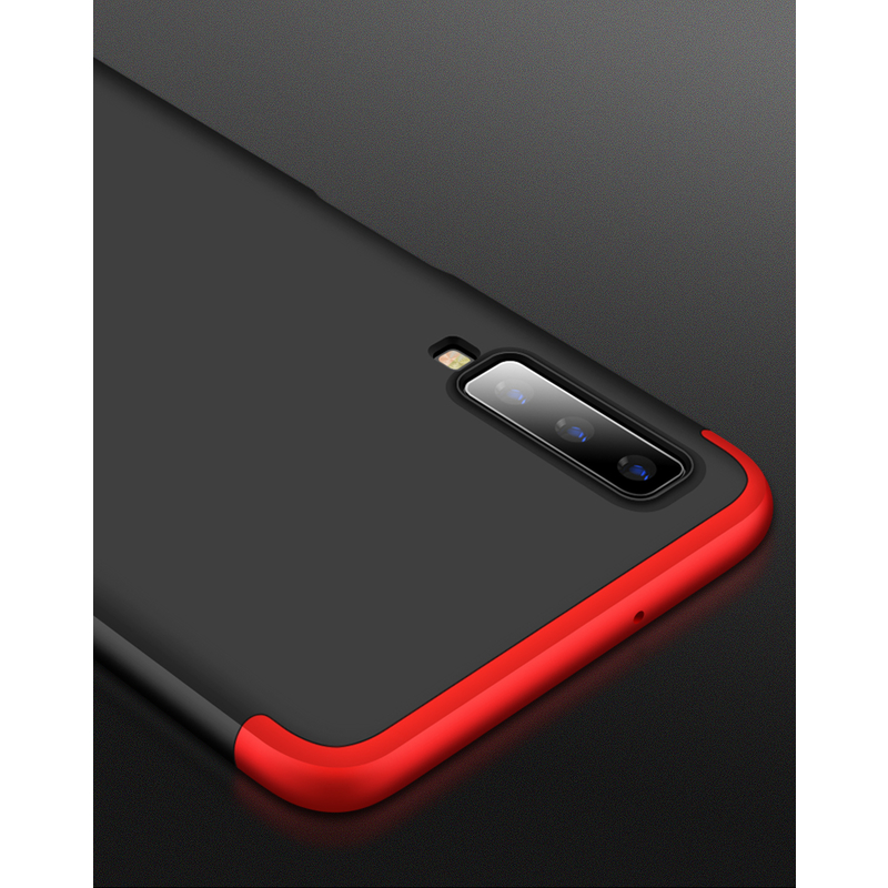 Husa Samsung Galaxy A7 2018 GKK 360 Full Cover Negru-Rosu